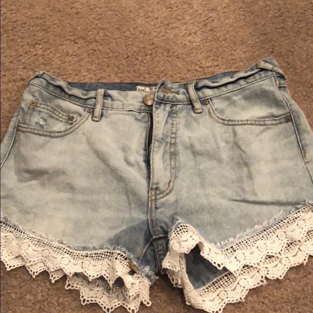 Freepeople lace shorts
